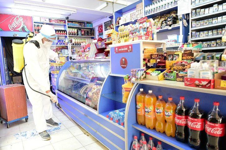 Mamak’ta iş yerlerini dezenfekte işlemi devam ediyor G2