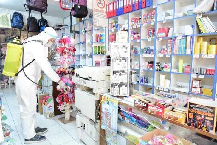 Mamak’ta iş yerlerini dezenfekte işlemi devam ediyor G5