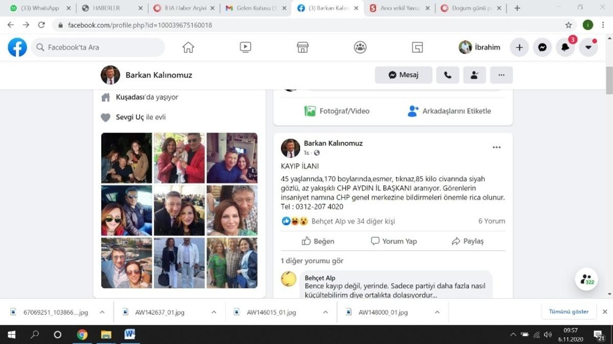 CHP İl Başkanı i&ccedil;in kayıp ilanı