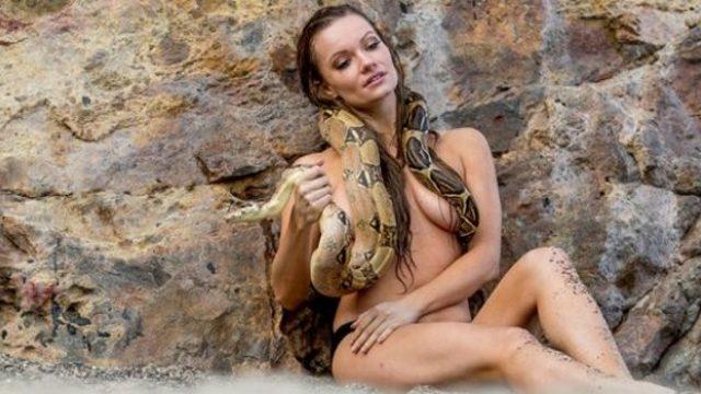 Ünlü modelden tehlikeli çekim