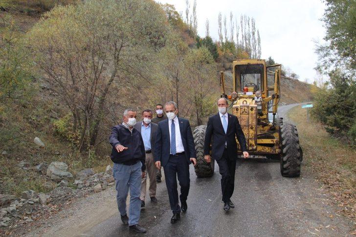 Kaymakam Deniz Pişkin, yol çalışmalarını inceledi G5