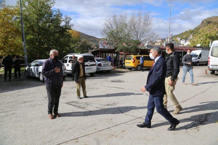 Tunceli Valisi Özkan, Covid-19 denetiminde G3