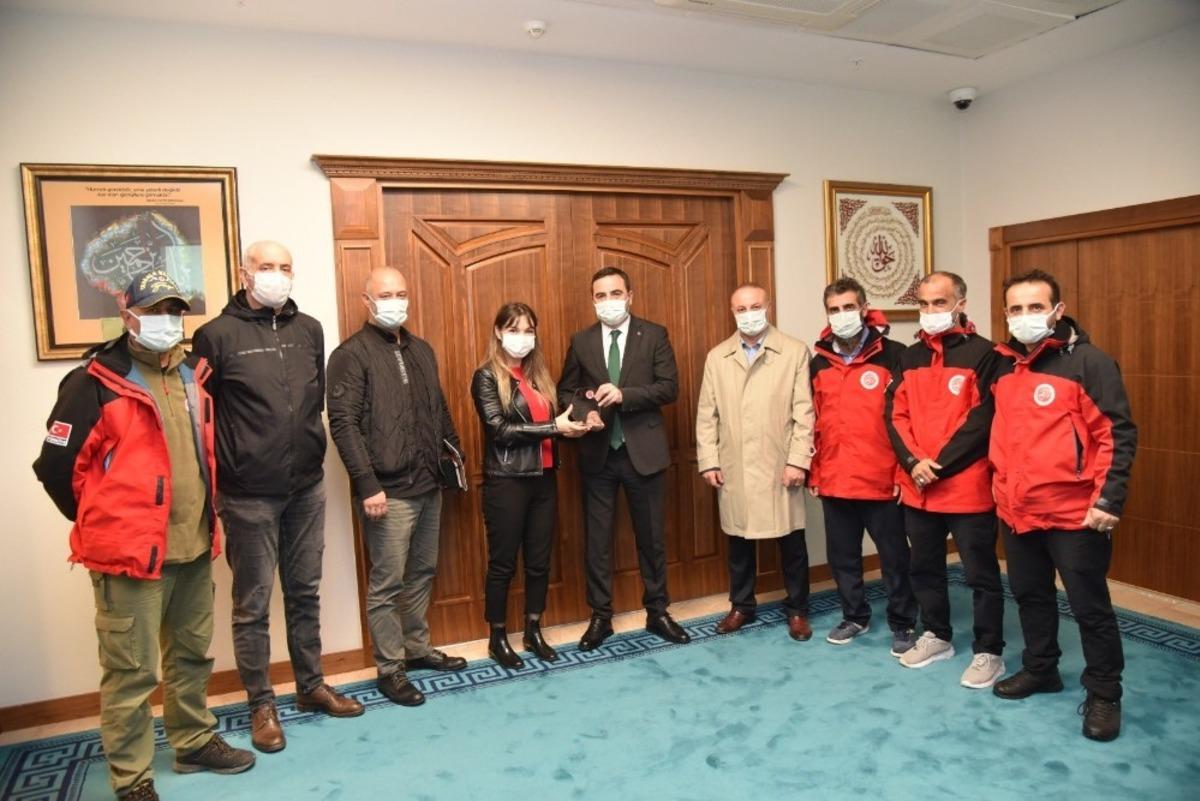 &Ouml;zl&uuml;, ANDA arama kurtarma ekibini ağırladı