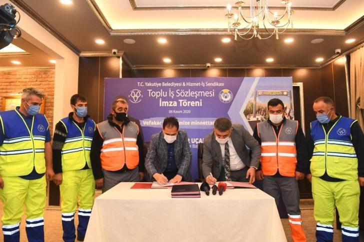 Yakutiye işçilerinin toplu sözleşme mutluluğu G3