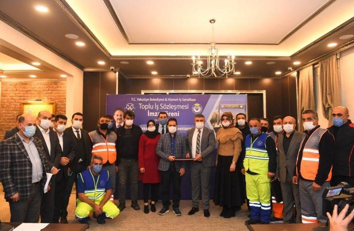 Yakutiye işçilerinin toplu sözleşme mutluluğu G4