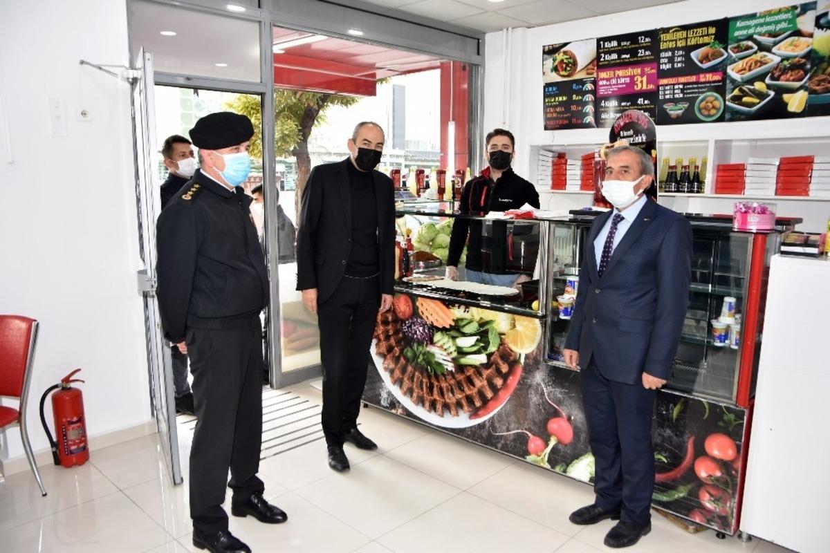 KTO Başkanı G&uuml;lsoy ile İl Jandarma Komutanı &Ccedil;elik&rsquo;ten koronavir&uuml;s denetimi