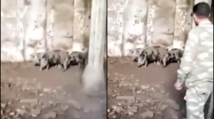 Ermenistan ordusu bir camiyi daha domuz ahırına çevirdi