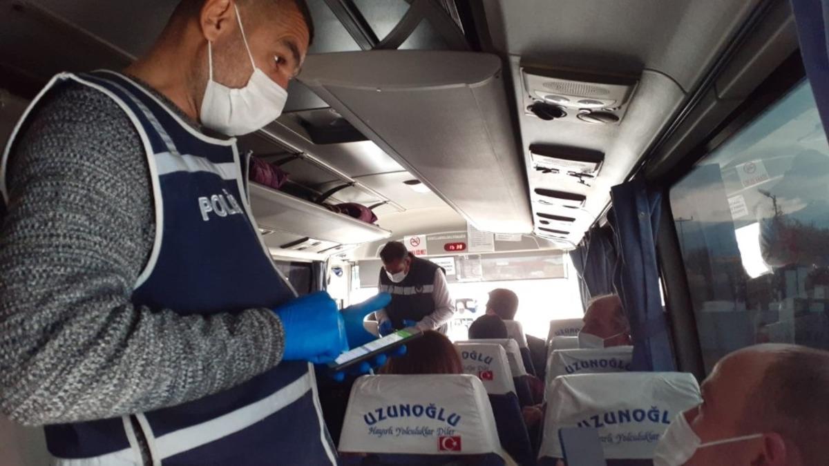 Sarayk&ouml;y giriş &ccedil;ıkışlarında ara&ccedil;lara HES kodu sorgulaması yapıldı