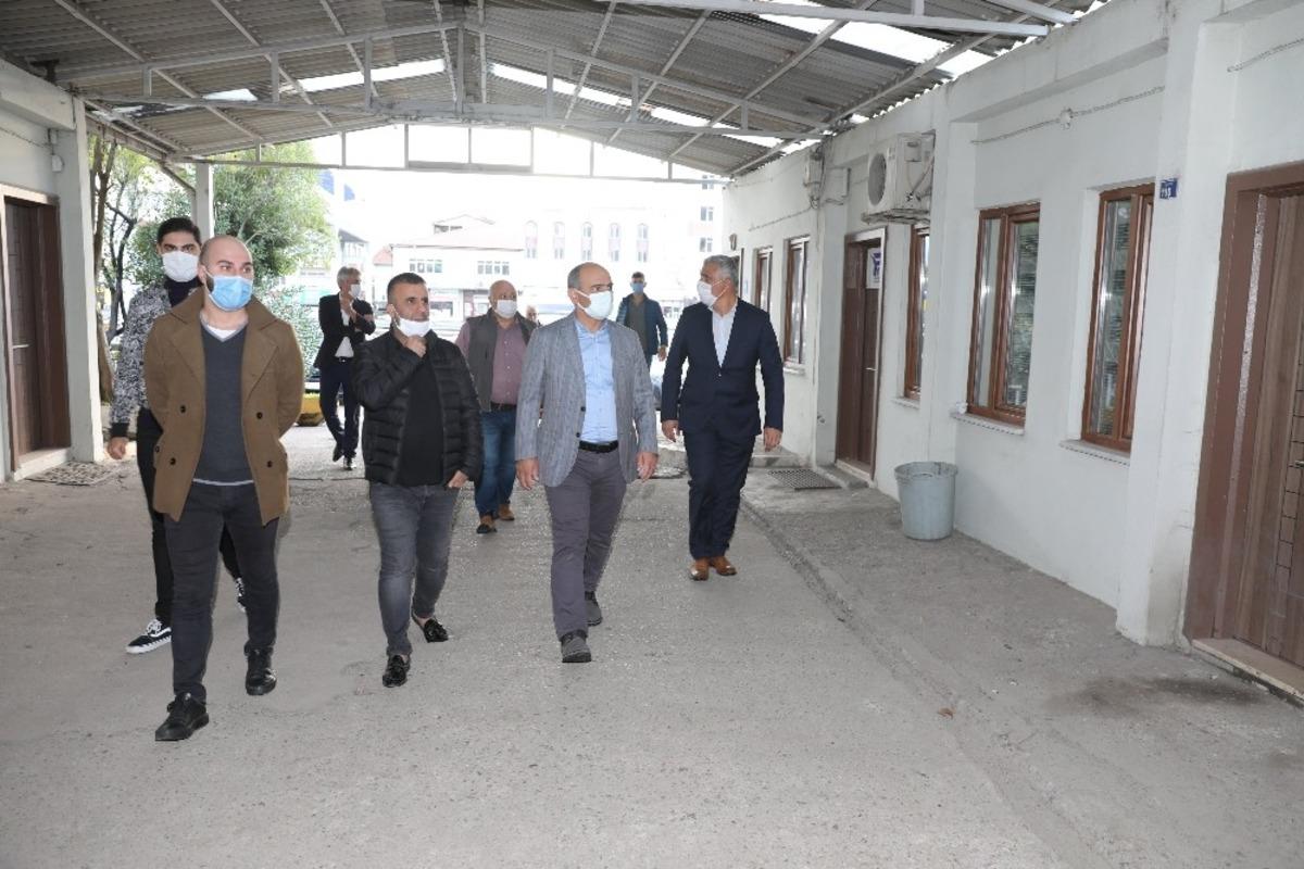 S&ouml;ğ&uuml;t esnaf ziyareti ger&ccedil;ekleştirdi