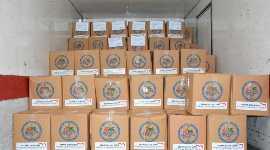 Kdz. Ereğli Belediyesi&rsquo;nden İzmir&rsquo;e 200 koli gıda yardımı