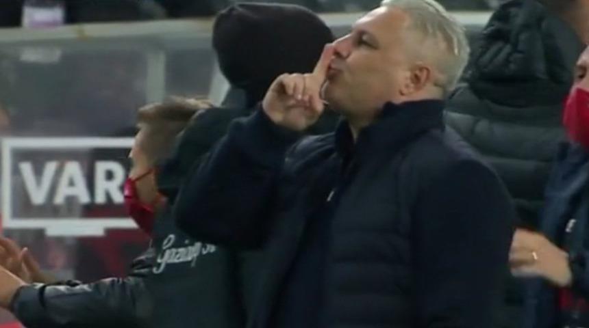 Marius Sumudica, Beşiktaş taraftarını çıldırttı! 'Sus' işareti...