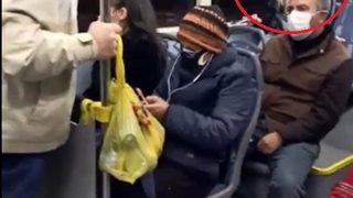 Ankara'da belediye otobüsünde 'koronavirüs' paniği