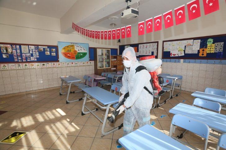 Nevşehir’de okullar dezenfekte edilmeye devam ediyor G1