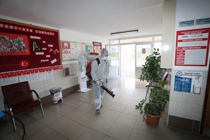 Nevşehir’de okullar dezenfekte edilmeye devam ediyor G2