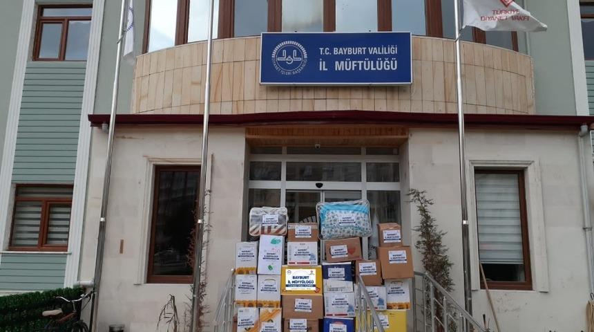 Bayburt Müftülüğü İzmir’e yardım elini uzattı