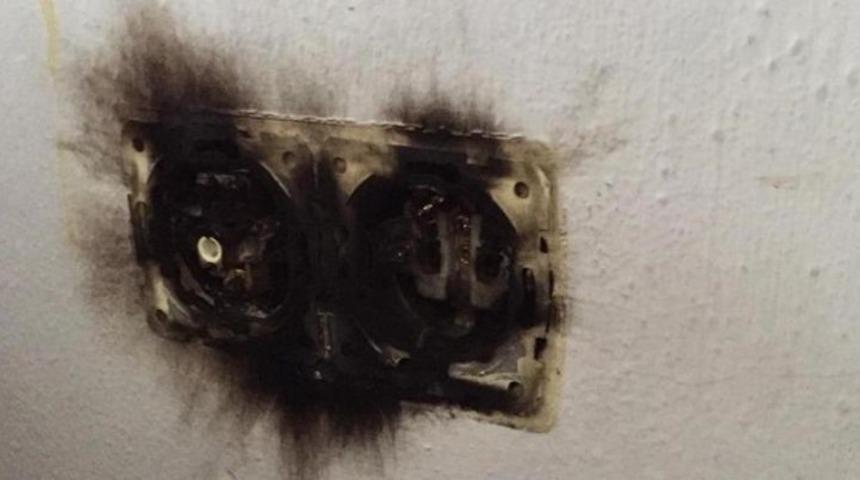 Trabzon'da yıldırım düştü, telefon hatları zarar gördü