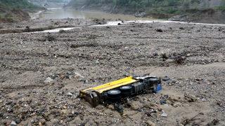 Giresun'da sel riski altındaki şantiyede çalışmalar durduruldu