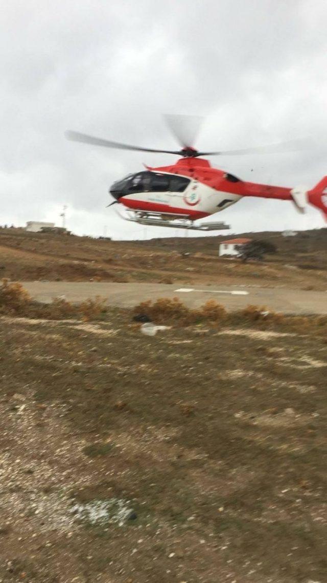 Helikopter Ambulans Bandırma’ya havalandı