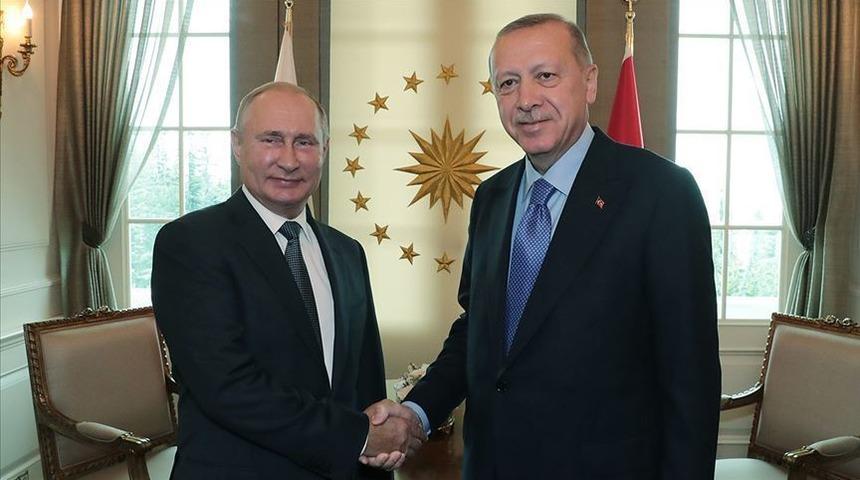 Son dakika! Cumhurbaşkanı Erdoğan, Putin ile g&ouml;r&uuml;şt&uuml;
