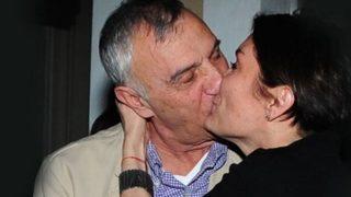 Mustafa Alabora'dan 'iyi ki doğdun' öpücüğü