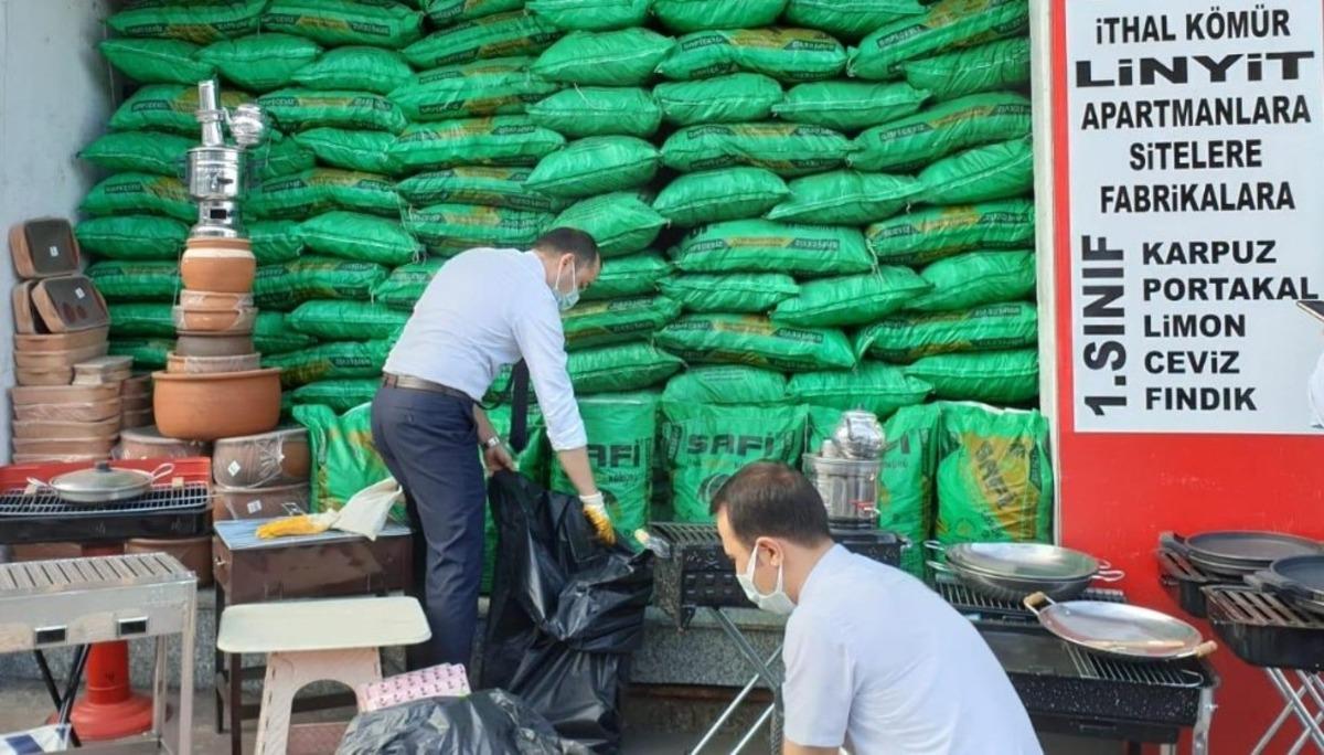 Hava kirliğine neden olan k&ouml;m&uuml;rler denetlendi