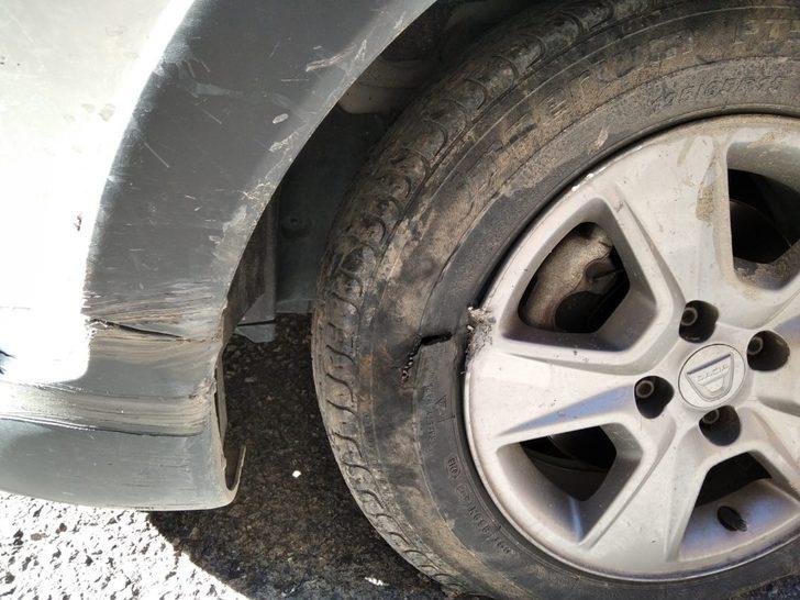 Düşen kayalar araca isabet etti G2