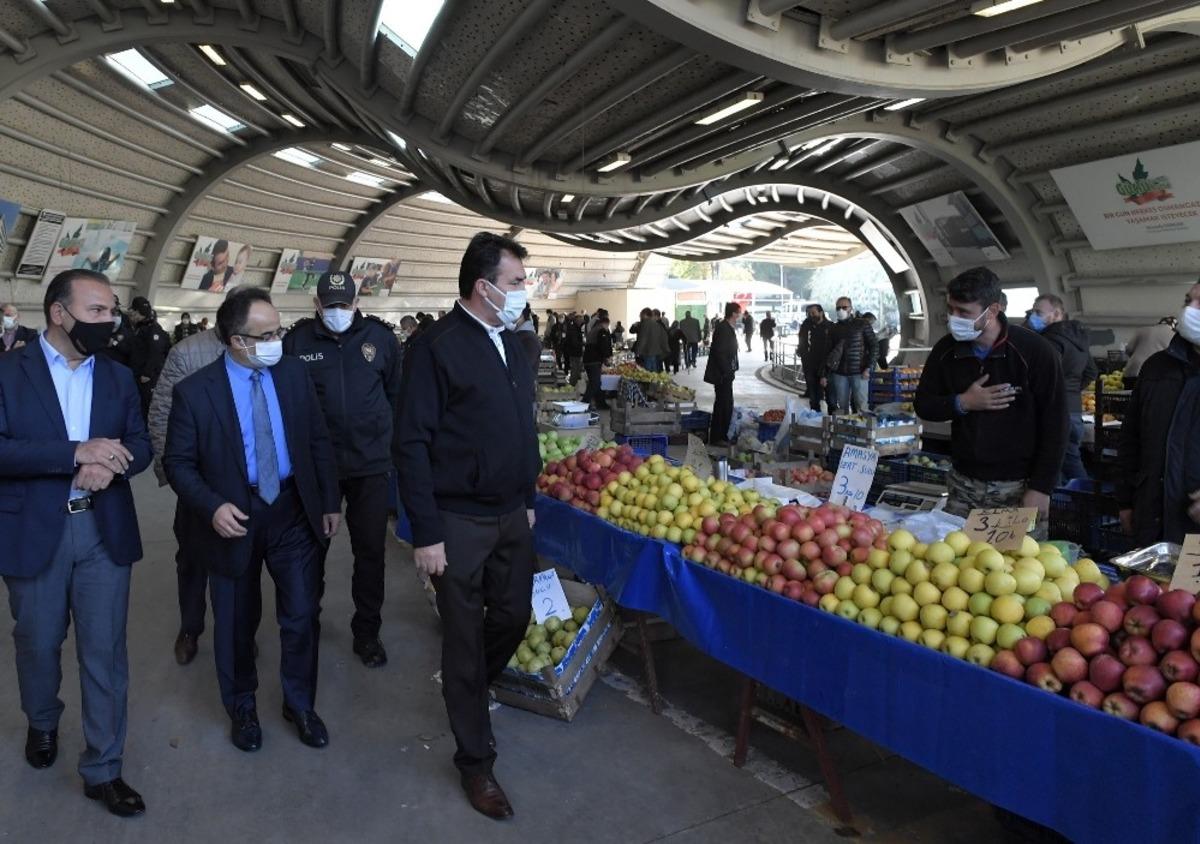 Bursa &Ccedil;ift&ccedil;i Pazarı tedbirde de &ouml;rnek