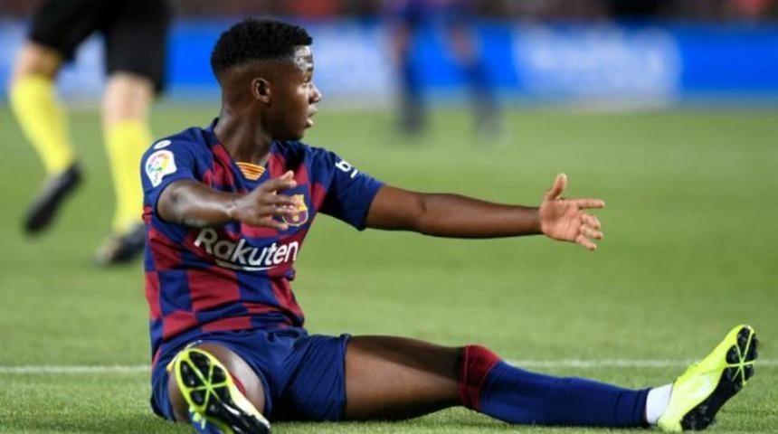 Barcelona'nın genç yıldızı Ansu Fati dizinden ameliyat edilecek