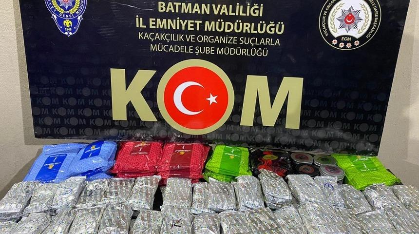 Batman’da kaçak nargile tütünü ele geçirildi