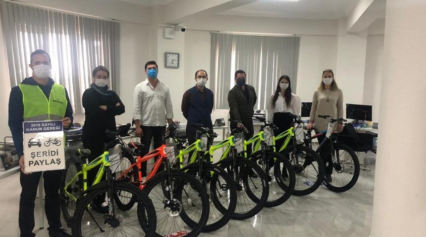 TBB tarafından Bilecik Belediyesi’ne 7 adet bisiklet hibe edildi