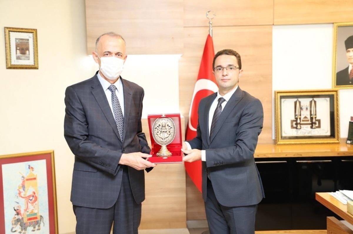 M&uuml;lkiye Başm&uuml;fettişi Aktaş, Cizre Kaymakamı Sinanoğlu ile bir araya geldi