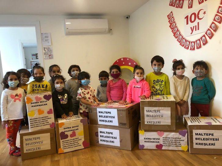 Maltepe’nin minik yürekleri depremzedeleri unutmadı G1