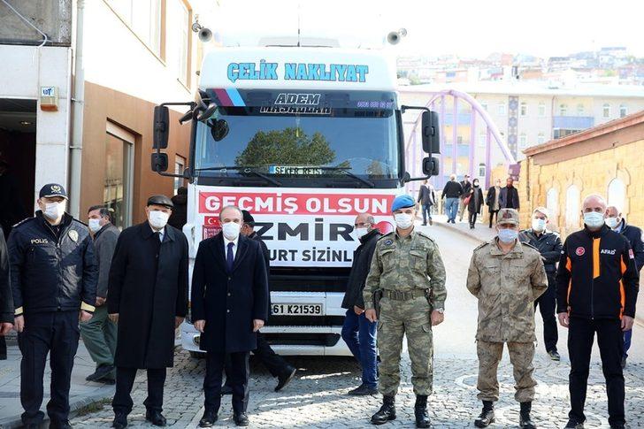 İzmir için toparlanan yardımlar Bayburt’tan yola çıktı G2