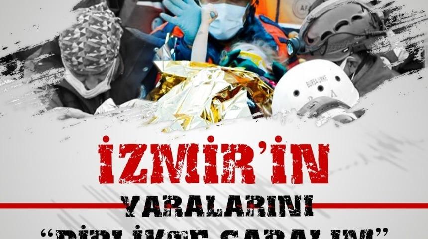 Bafra&rsquo;dan İzmir&rsquo;e yardım eli