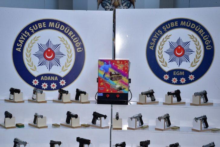 Adana’da 80 silah ele geçirildi G3