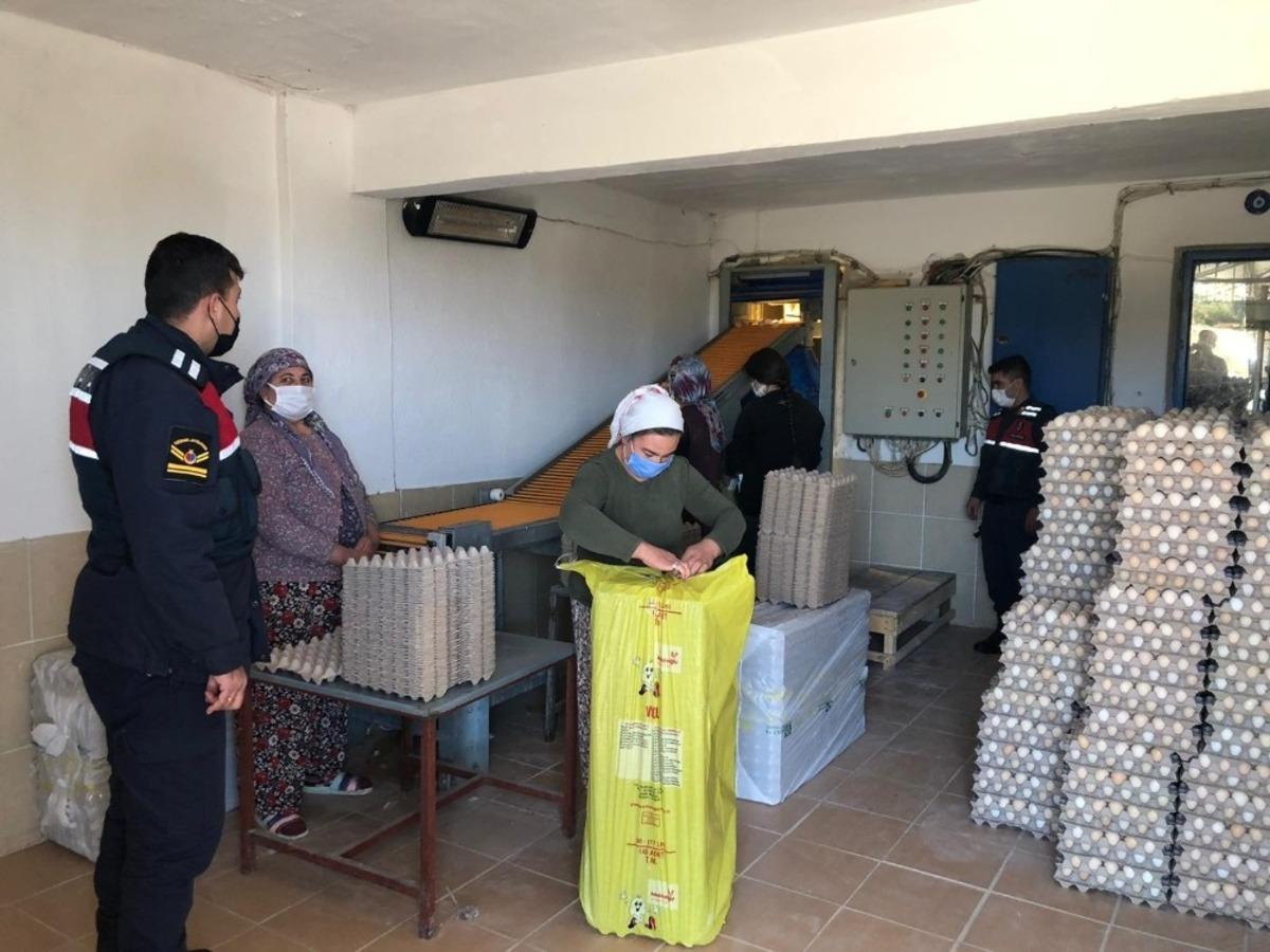 Salihli jandarmadan korona vir&uuml;s denetimi