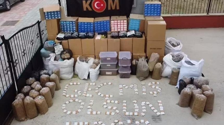 T&uuml;t&uuml;n ka&ccedil;ak&ccedil;ılarına operasyon: 3 g&ouml;zaltı