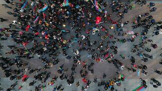 Azerbaycan halkı Karabağ zaferini meydanlarda kutluyor