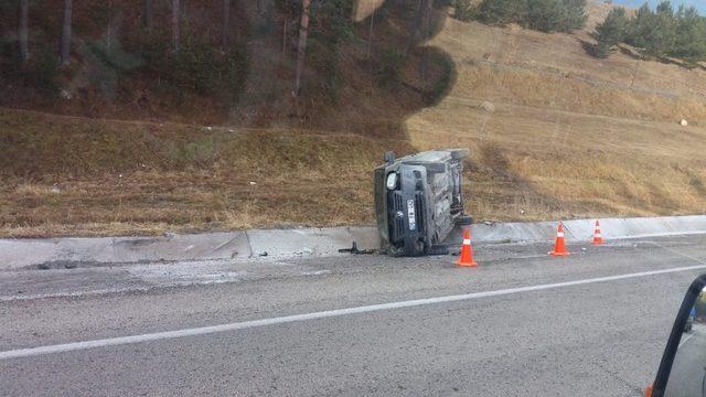 Sarıkamış’ta trafik kazası: 1 yaralı