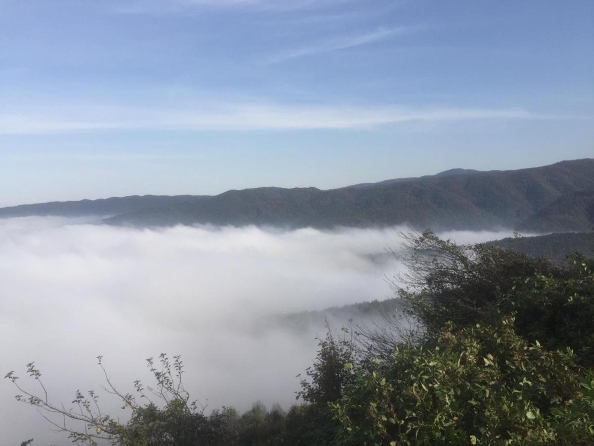 Sis &ccedil;&ouml;ken Bolu Dağında kartpostallık g&ouml;r&uuml;nt&uuml;ler oluştu