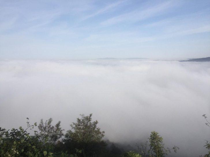 Sis çöken Bolu Dağında kartpostallık görüntüler oluştu G2