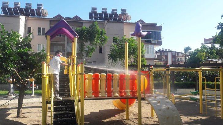 Kemer’de korona virüse karşı dezenfekte çalışmaları G5