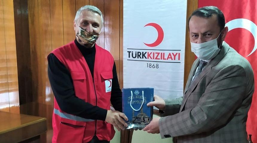 Kızılay Başkanı Ciğer, Müftü Kütükçü’ye teşekkür etti