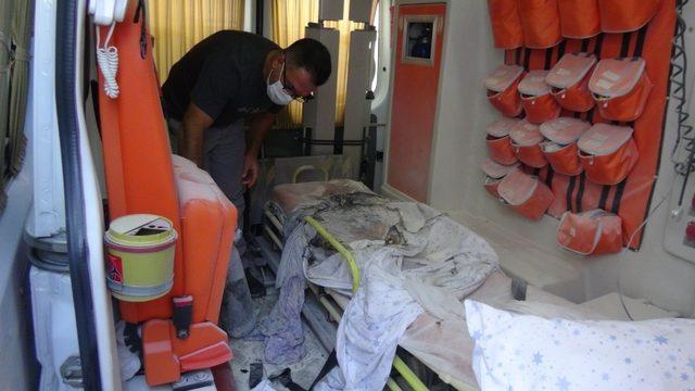 Özel hastanenin ambulansında yanan kadın öldü