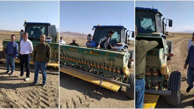 Van’da arpa ve buğday demonstrasyonu