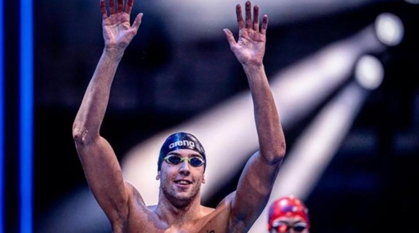 Milli yüzücü Emre Sakçı'dan Avrupa rekoru