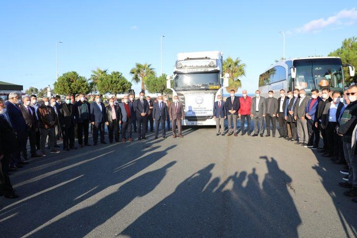 İzmir’e yardım tırları Akçaabat’tan yola çıktı G2