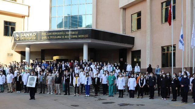 Atatürk ölüm yıldönümünde Sanko Üniversitesi Hastanesi’nde anıldı