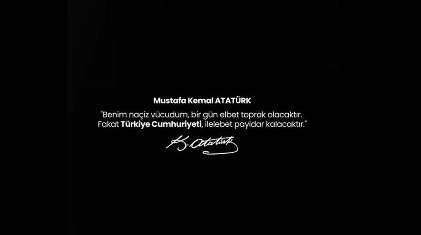 Antalyaspor&rsquo;dan videolu &rsquo;10 Kasım Atat&uuml;rk&rsquo;&uuml; Anma G&uuml;n&uuml;&rsquo; paylaşımı