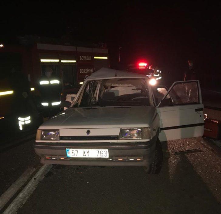 Sinop'ta otomobil devrildi: 1 ölü G1